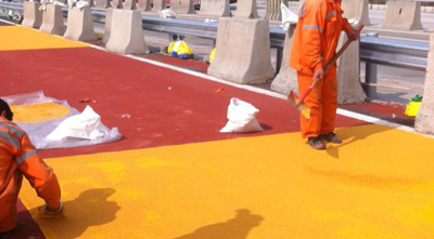 如何預防彩色防滑路面起泡？