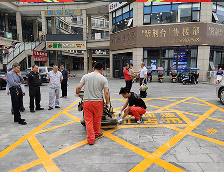 成都消防通道標線