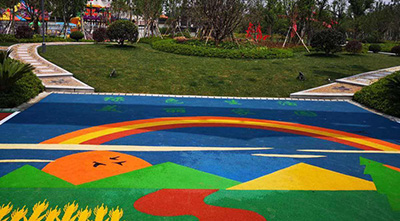 EPDM彩色拼花場地有哪些特點？