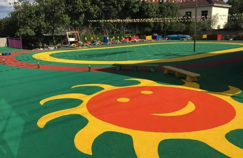 EPDM彩色拼花場地